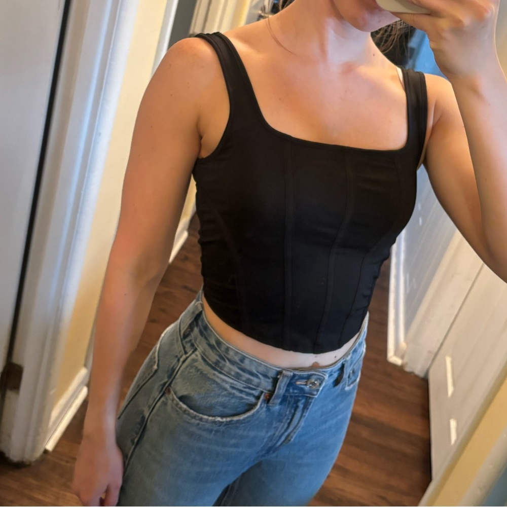 21 Saints crop corset tank top